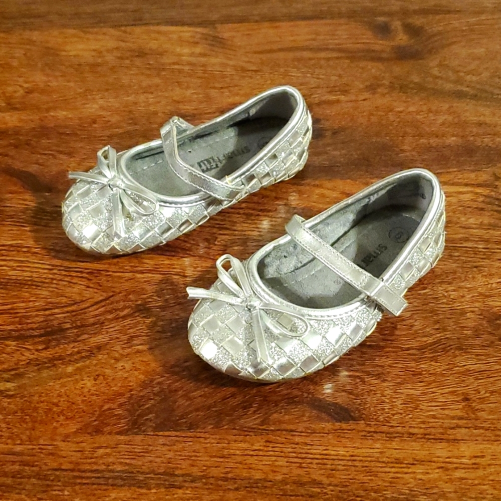 Glitter Ballet Flats 6c